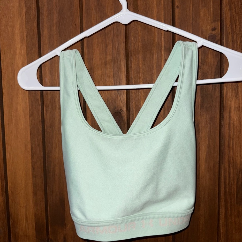 Under Armour Green Sports Bra with Racerback Design